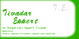 tivadar eppert business card